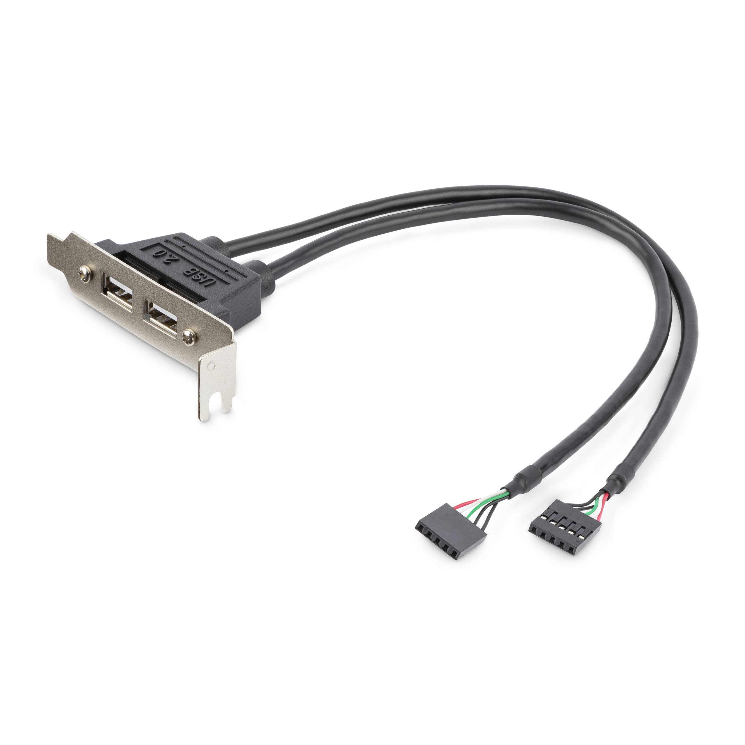 Rca Informatique - image du produit : EQUERRE USB 2 PORTS ADAPTATEUR SLOT USB - FAIBLE ENCOMBREMENT
