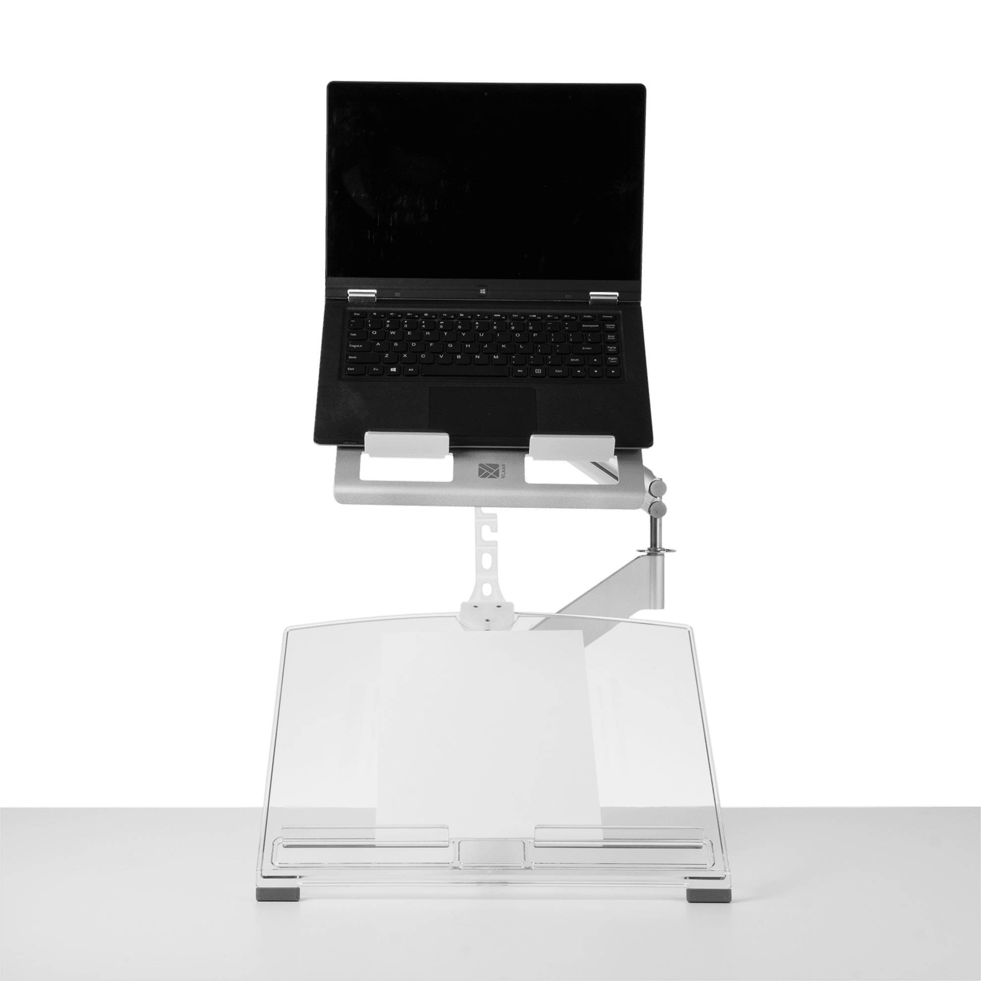 Rca Informatique - image du produit : R-GO MORELIA NOTEBOOK HOLDER TABLET HOLDER/SILVER