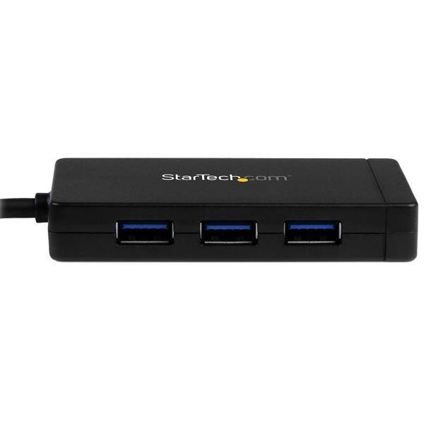 Rca Informatique - image du produit : HUB USB 3.0 A 3 PORTS AVEC USB TYPE-C ET GIGABIT ETHERNET