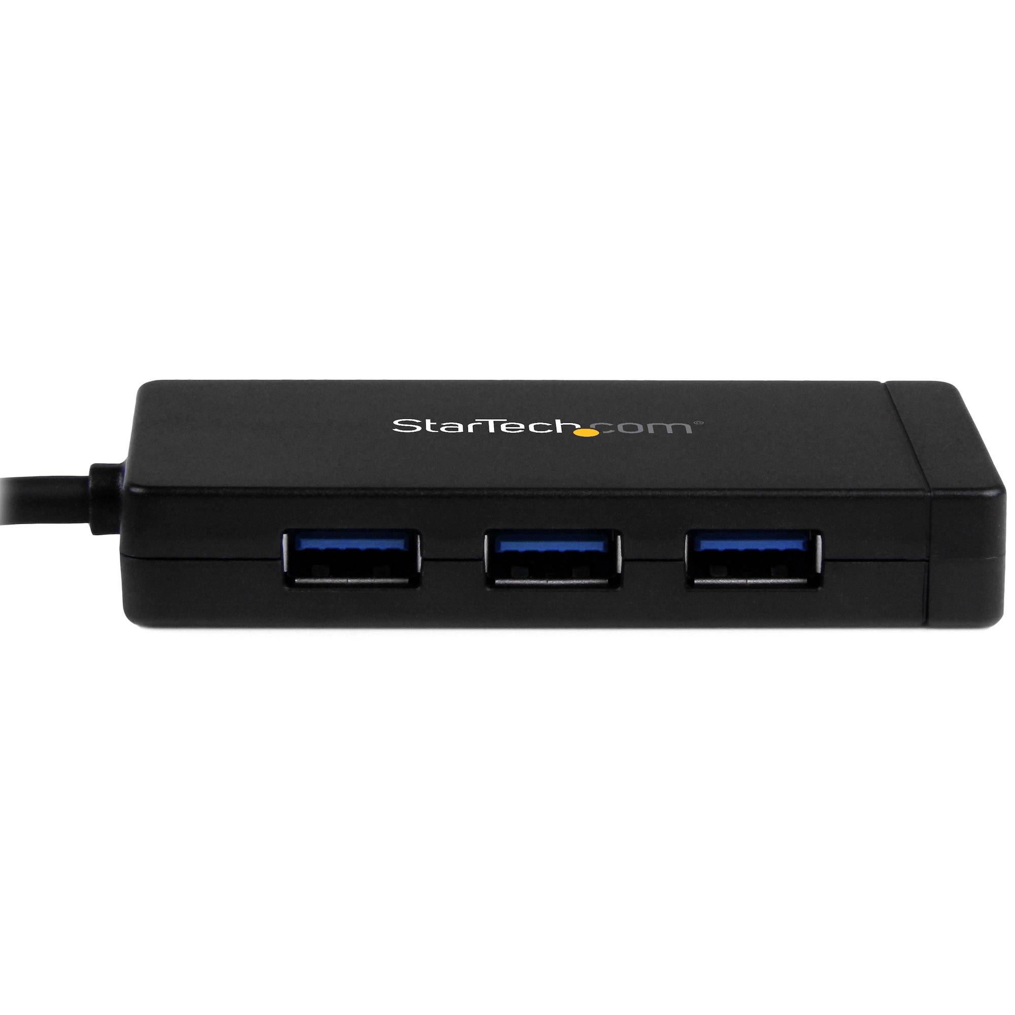 Rca Informatique - image du produit : HUB USB 3.0 A 3 PORTS AVEC USB TYPE-C ET GIGABIT ETHERNET