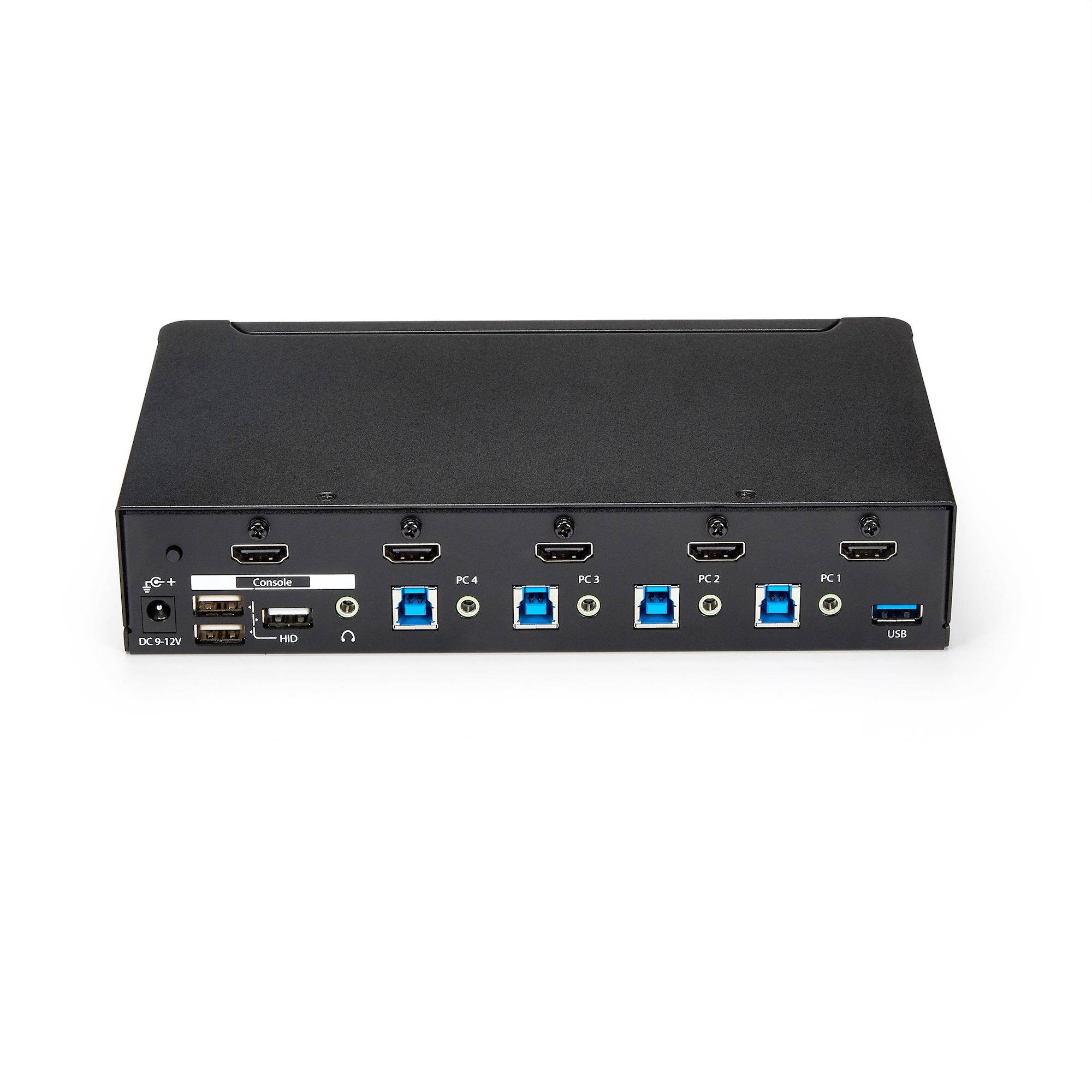 Rca Informatique - image du produit : SWITCH KVM USB HDMI A 4 PORTS AVEC HUB USB 3.0 - 1080P