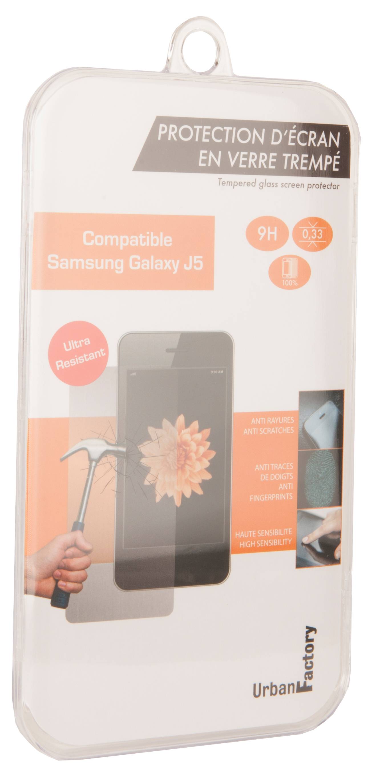 Rca Informatique - image du produit : SCREEN PROTECT TEMPERED GLASS SAMSUNG GALAXY J5