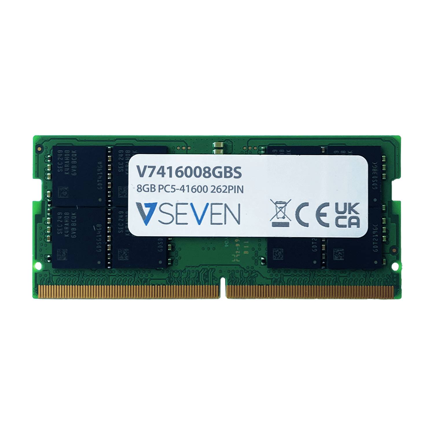 Rca Informatique - image du produit : 8GB DDR5 PC5-41600 262PIN 5200MHZ SODIMM