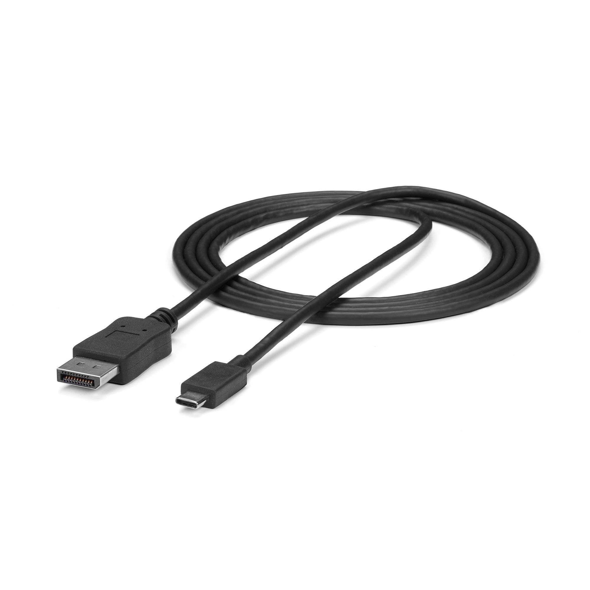 Rca Informatique - image du produit : CABLE ADAPTATEUR USB TYPE-C VERS DISPLAYPORT DE 18 M - 4K