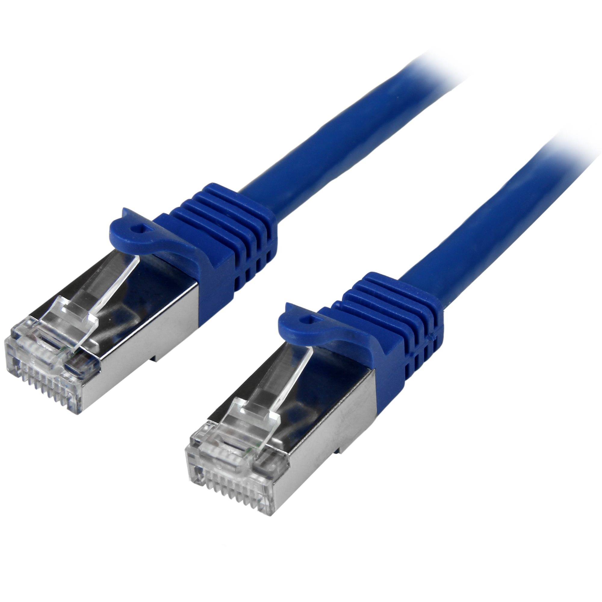 Rca Informatique - Image du produit : CABLE RESEAU CAT6 SFTP SANS CROCHET DE 2 M - M/M - BLEU