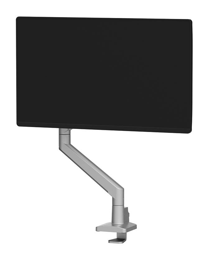 Rca Informatique - image du produit : NEXT SLIM DESK MOUNT SINGLE DISPLAY TOPFIX CLAMP/GROMM SILVE