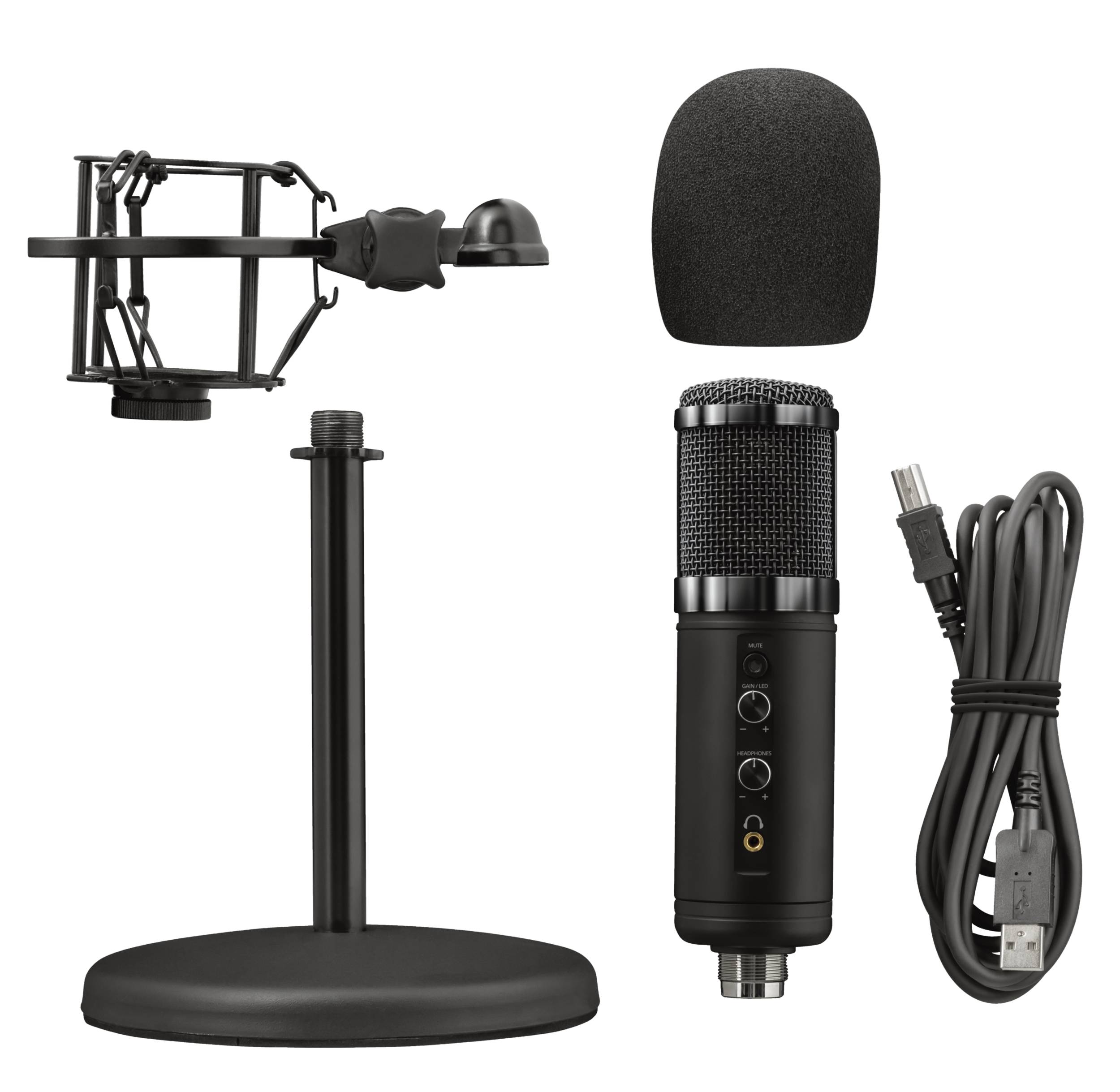 Rca Informatique - image du produit : GXT256 EXXO STREAMING MICROPHONE BQ 8