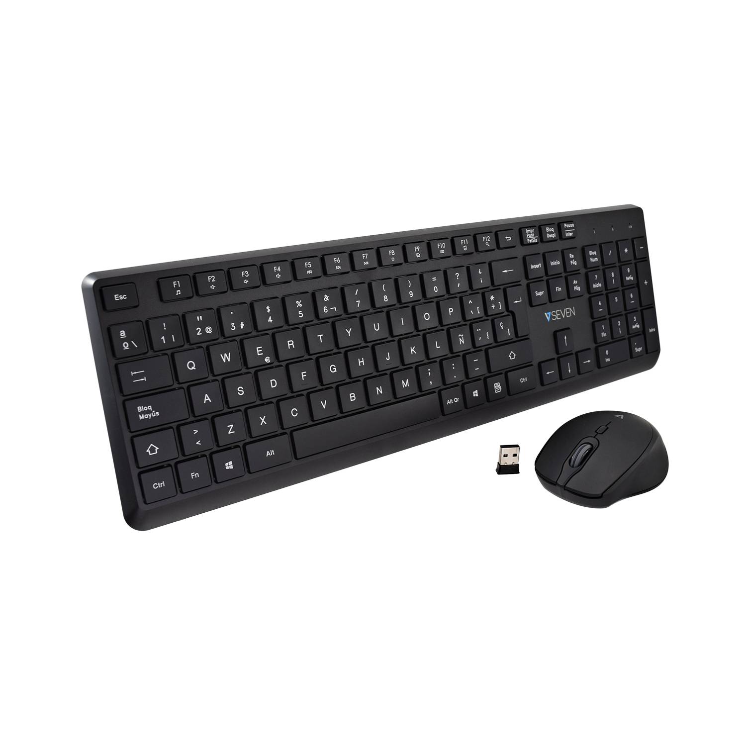 Rca Informatique - image du produit : PRO WIRELESS KEYBOARD MOUSE ES QWERTY ES SPANISH LASERED KEYCAP