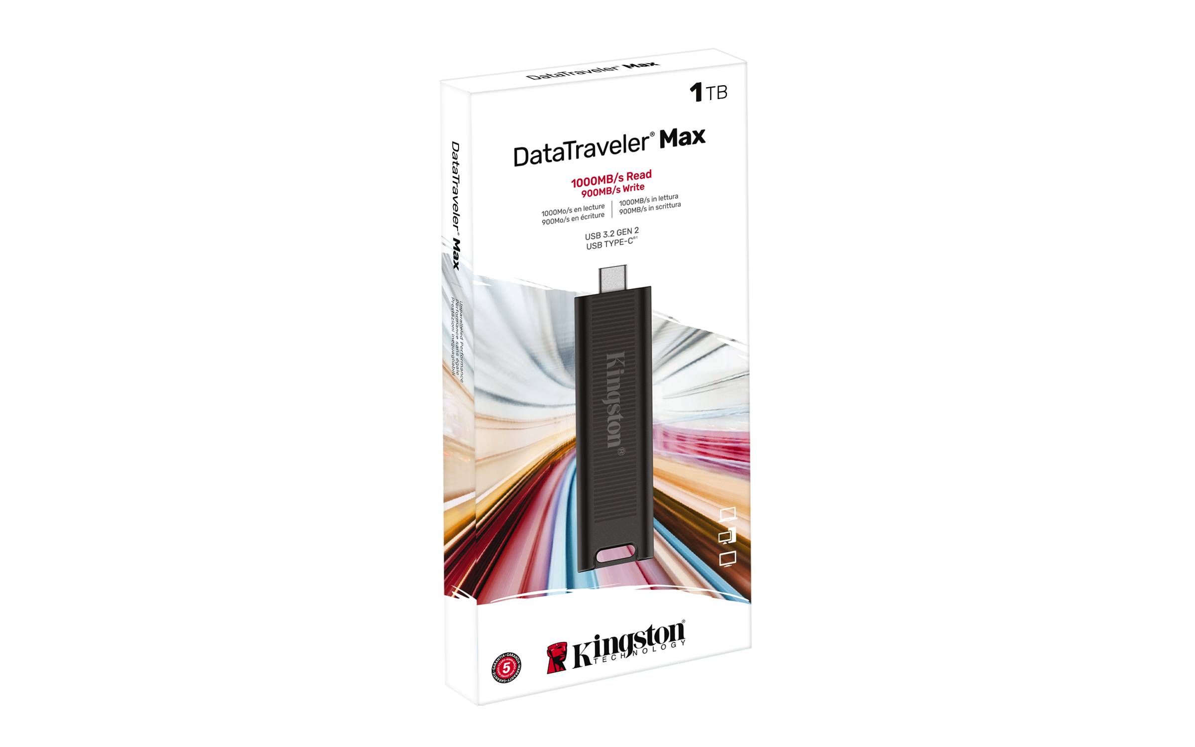 Rca Informatique - image du produit : 1TB USB 3.2 DATATRAVELER MAX GEN 2