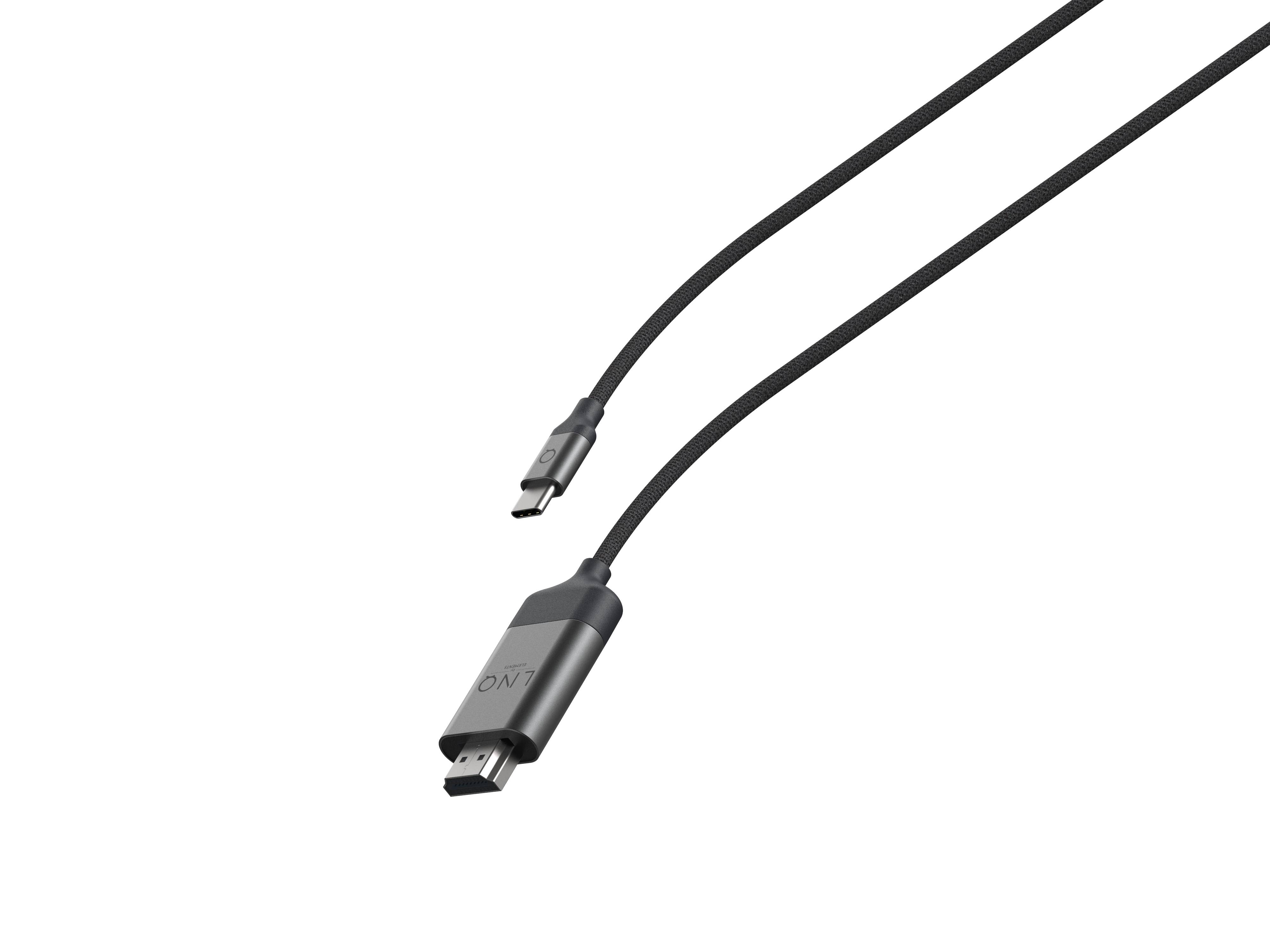 Rca Informatique - image du produit : USB-C TO HDMI 4K 2M CABLE LINQ - GREY