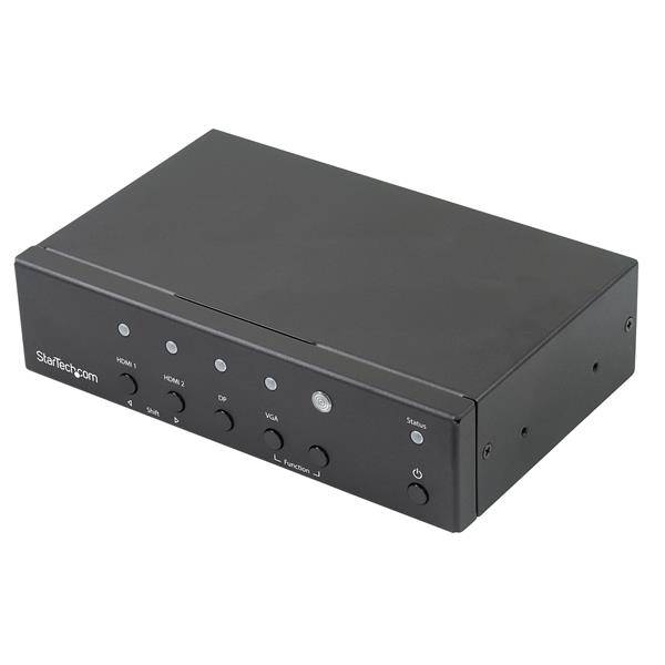 Rca Informatique - Image du produit : SWITCH ET CONVERTISSEUR DP VGA ET 2X HDMI VERS HDMI - 4K