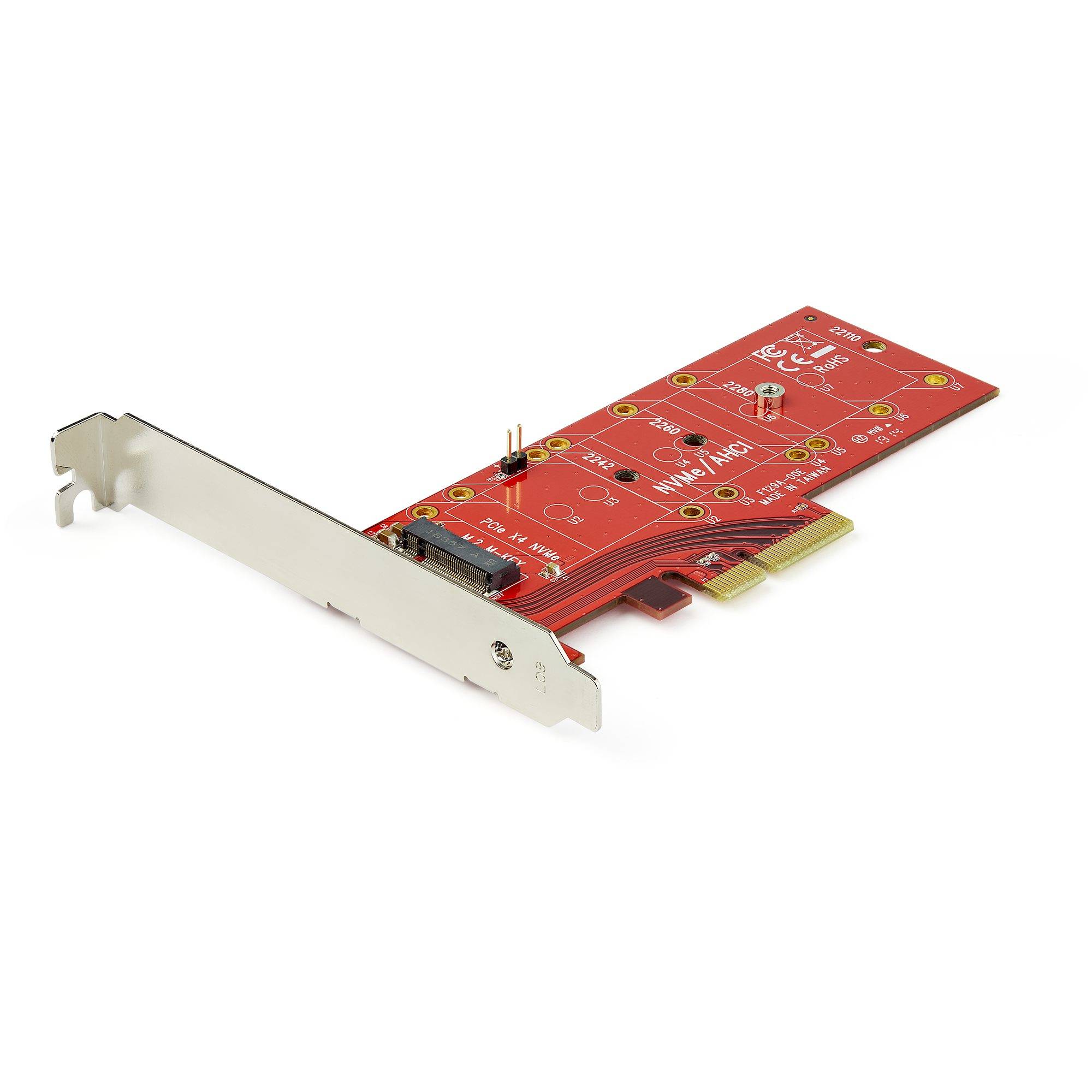 Rca Informatique - Image du produit : ADAPTATEUR PCI EXPRESS X4 VERS SSD M.2 PCIE (NVME OU AHCI)