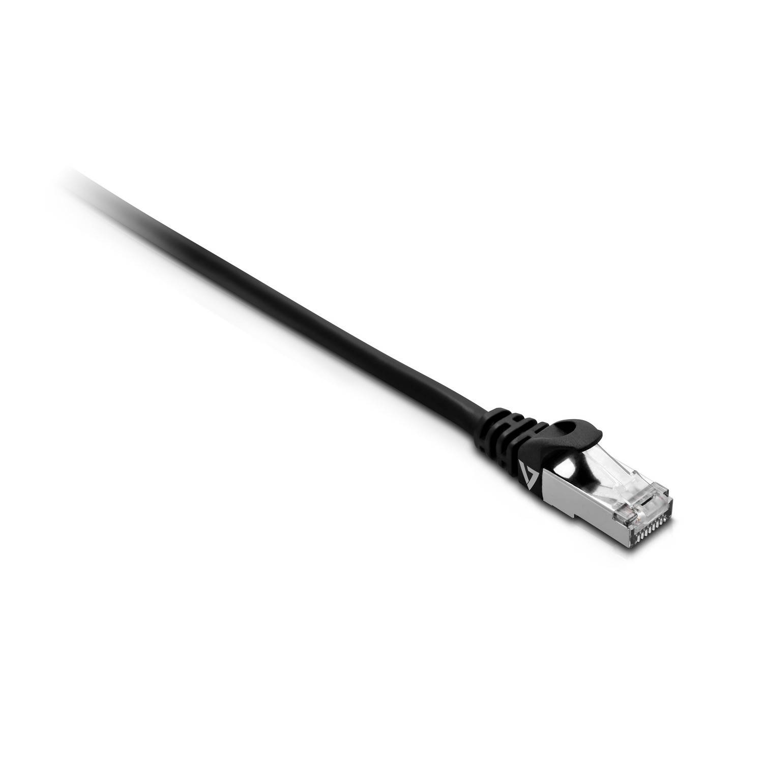 Rca Informatique - image du produit : CABLE RJ45 CAT7 SFTP NOIR 1M 100 CUIVRE