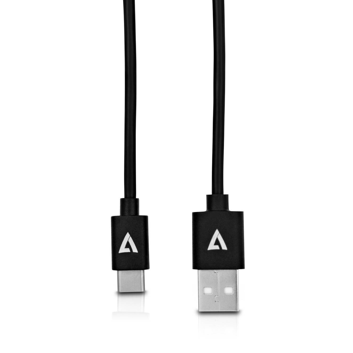 Rca Informatique - Image du produit : USB 2.0 A TO USB-C CABLE 2M BLK 480MBPS 3A PWR AND DATA CABLE
