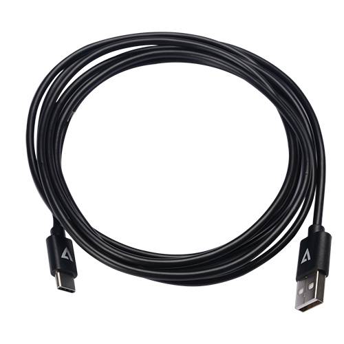 Rca Informatique - image du produit : USB 2.0 A TO USB-C CABLE 2M BLK 480MBPS 3A PWR AND DATA CABLE