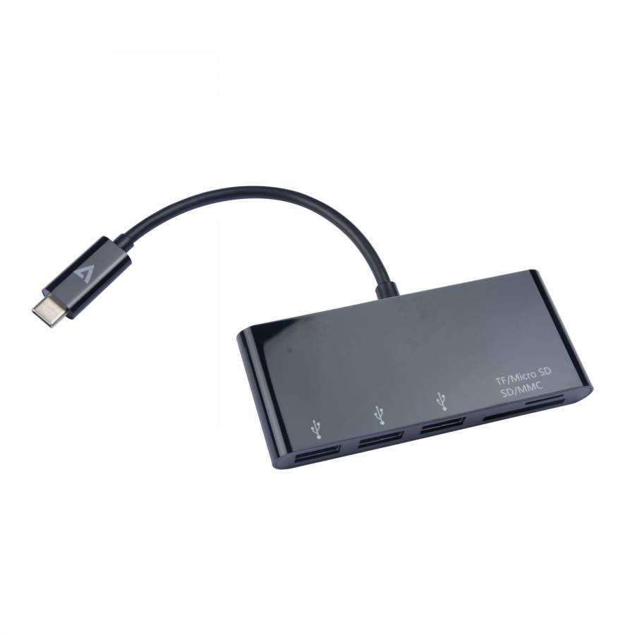 Rca Informatique - image du produit : USB-C MALE TO MULTIPORT ADAPTER USB-C 3XUSBA 3.2GEN1 SD MCROSD