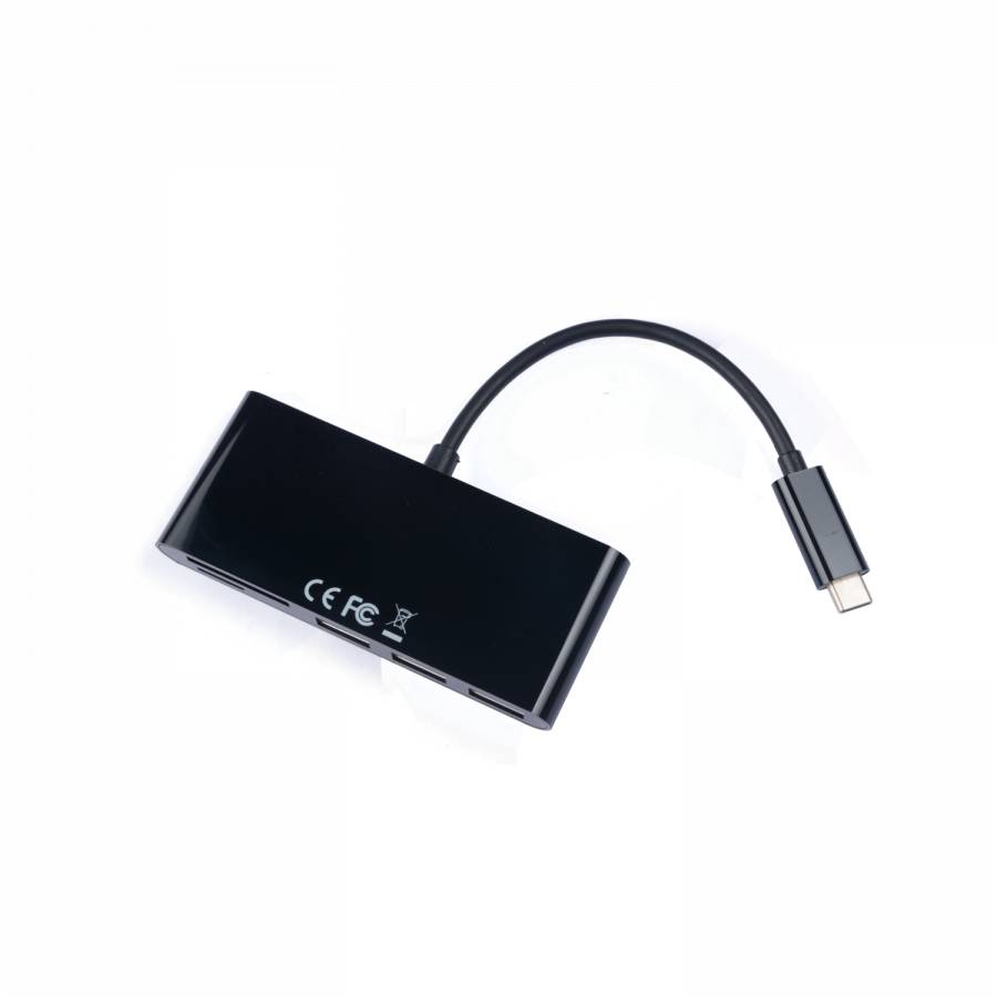 Rca Informatique - image du produit : USB-C MALE TO MULTIPORT ADAPTER USB-C 3XUSBA 3.2GEN1 SD MCROSD