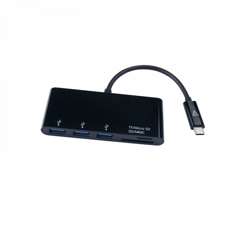 Rca Informatique - image du produit : USB-C MALE TO MULTIPORT ADAPTER USB-C 3XUSBA 3.2GEN1 SD MCROSD