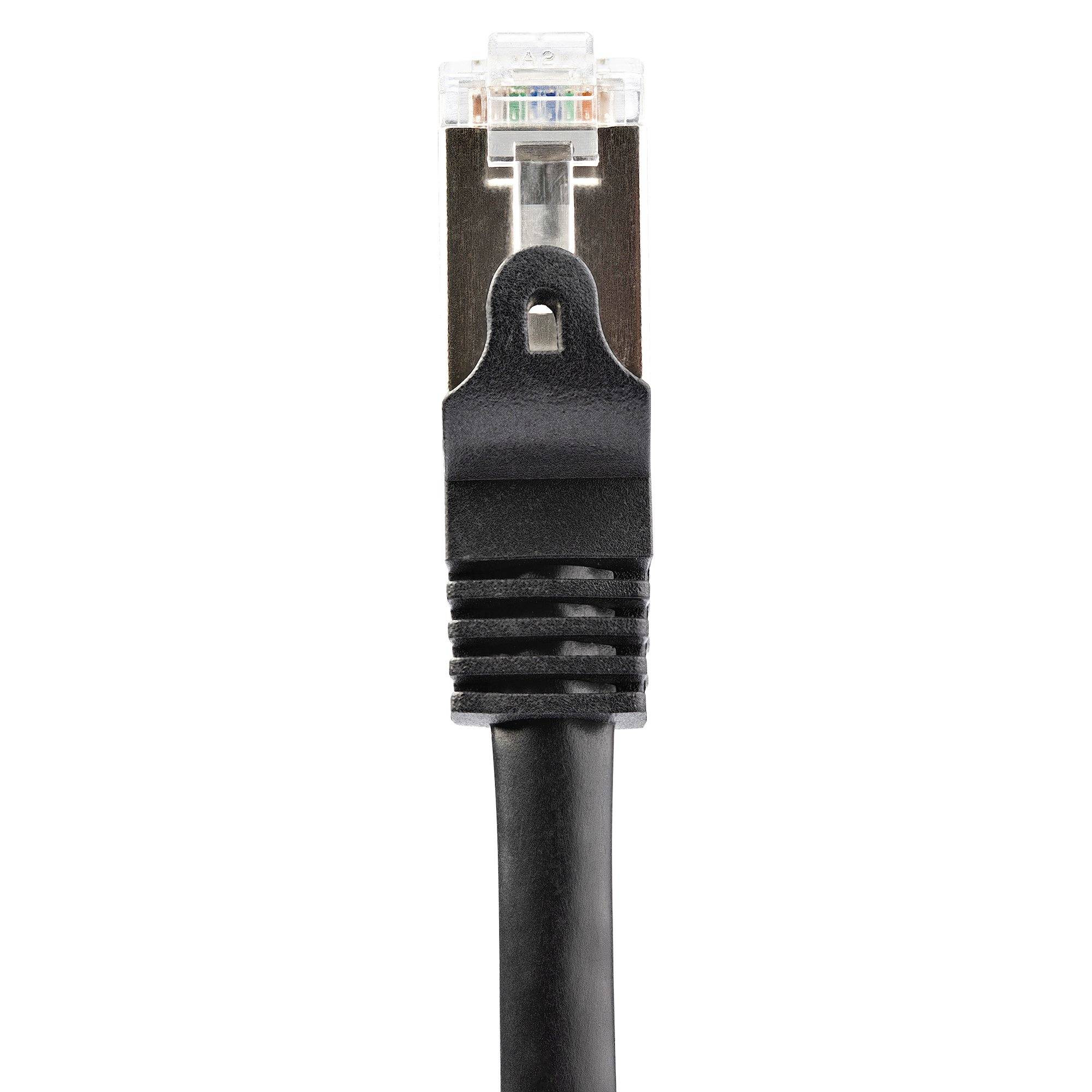 Rca Informatique - image du produit : CABLE RESEAU CAT6 SFTP SANS CROCHET DE 1 M - M/M - NOIR