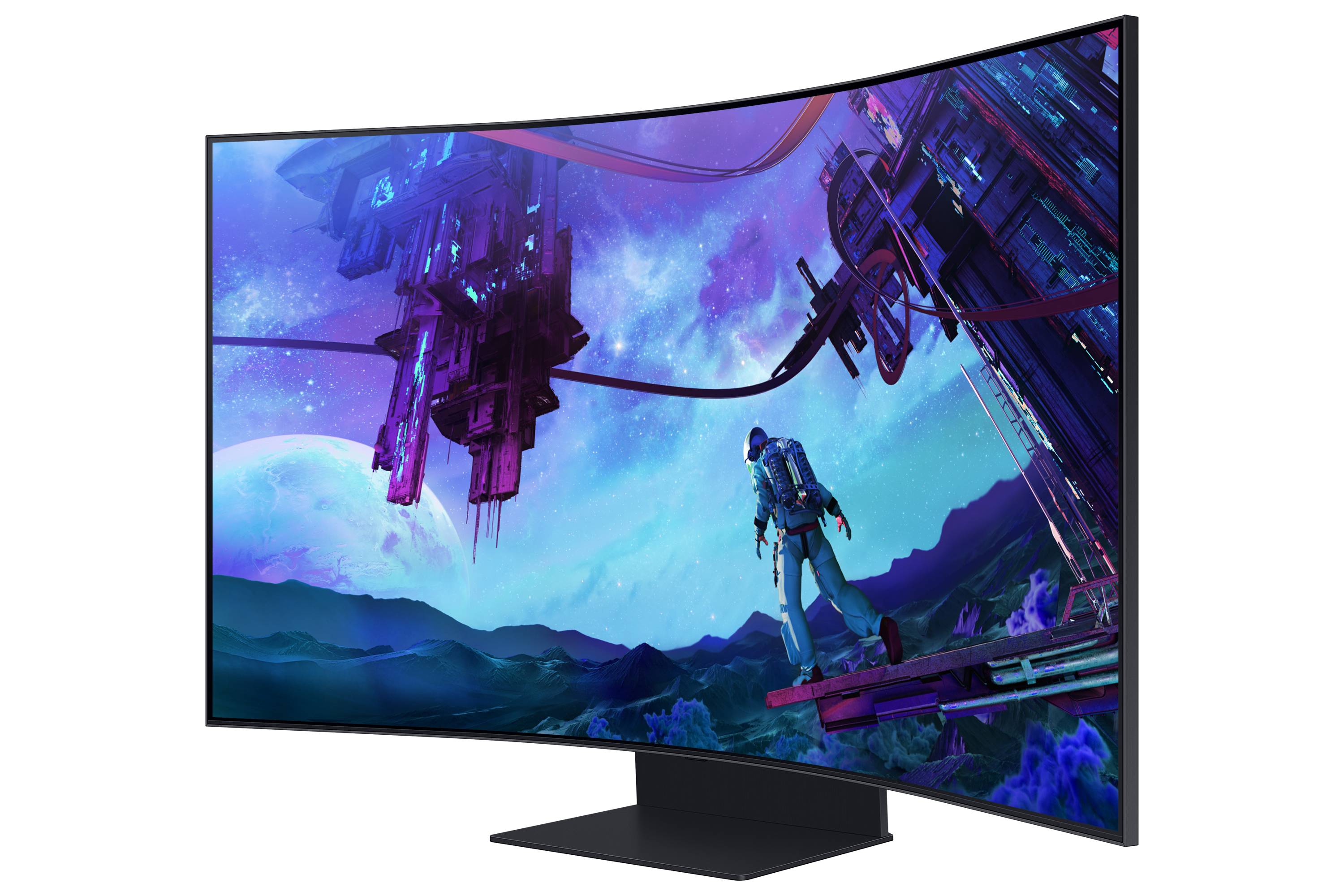 Rca Informatique - image du produit : SAMSUNG ODYSSEY ARK G970NU 55IN 16:9 CURVED (1000R) MINILED (105