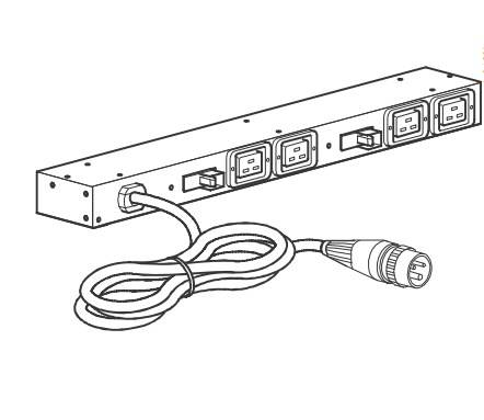 Rca Informatique - image du produit : RACK PDU BASIC 0U/1U 220-240V 32A (4) C19 EMEA/ASIA