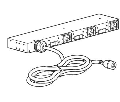 Rca Informatique - image du produit : RACK PDU BASIC 0U/1U 220-240V 63A (3) C19