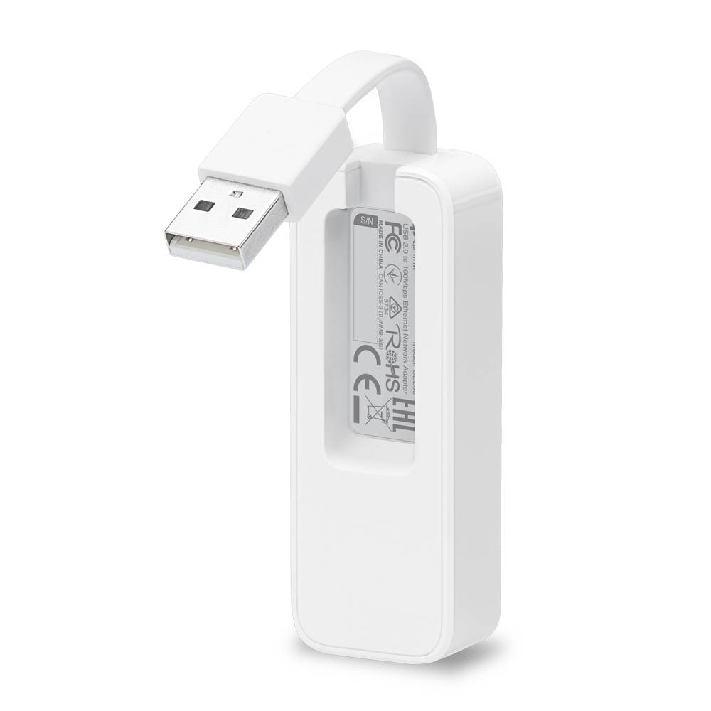 Rca Informatique - image du produit : UE200 ETHERNET NETWORK ADAPTER USB 10/100MBPS ETHERNET PORT