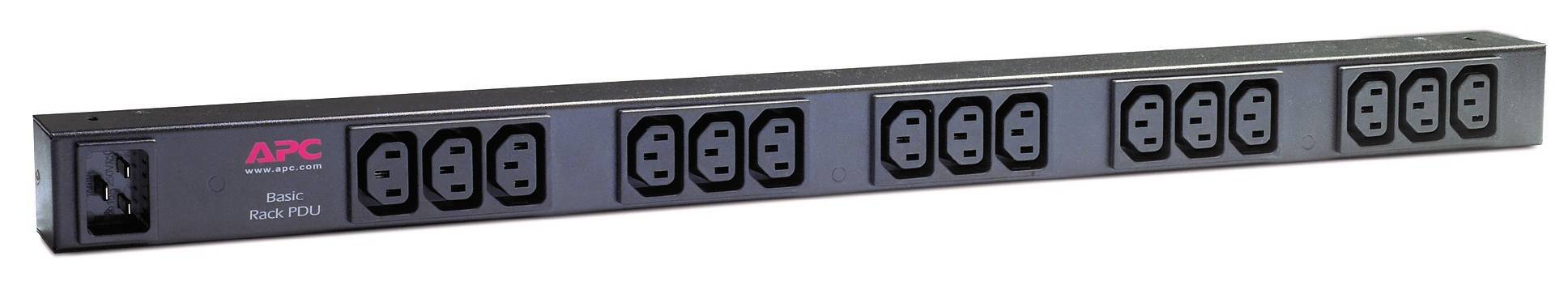 Rca Informatique - image du produit : RACK PDU BASIC ZERO U 16A 208/230V (15)C13