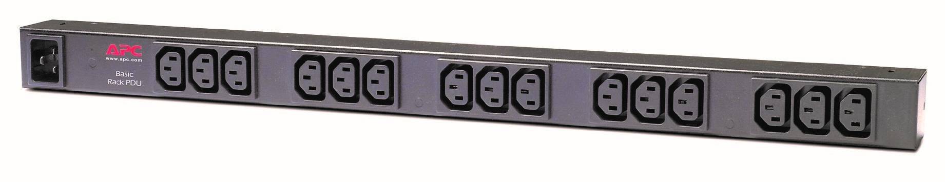 Rca Informatique - image du produit : RACK PDU BASIC ZERO U 16A 208/230V (15)C13