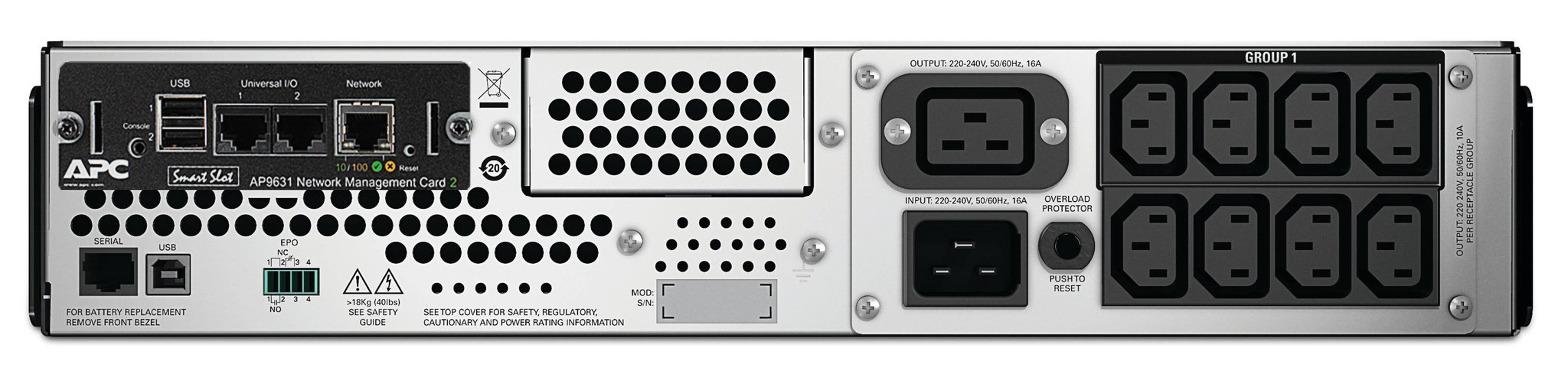 Rca Informatique - image du produit : APC SMART-UPS 3000 VA DA RACK. INCLUDED