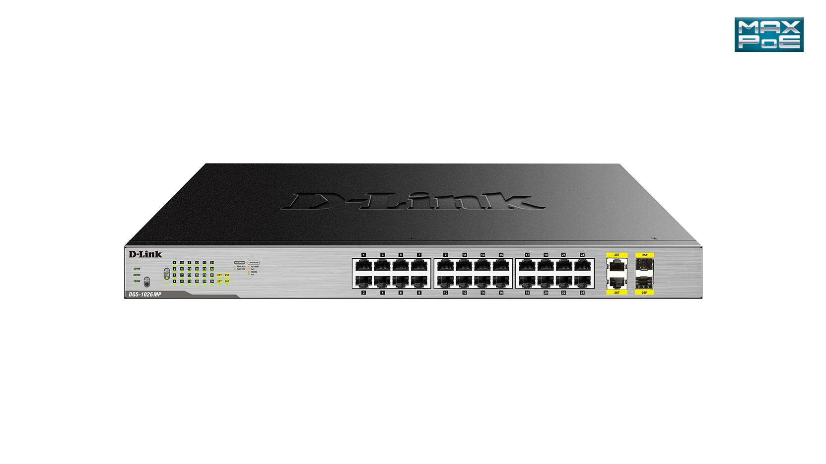 Rca Informatique - image du produit : 26-PORT LAYER2 POE+ GB SWITCH IN