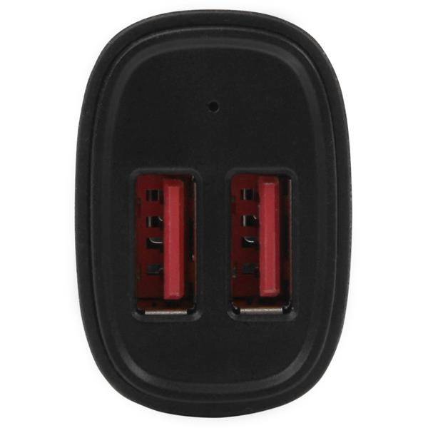 Rca Informatique - image du produit : CHARGEUR DE VOITURE USB A 2 PORTS - (24 W/48 A) - NOIR