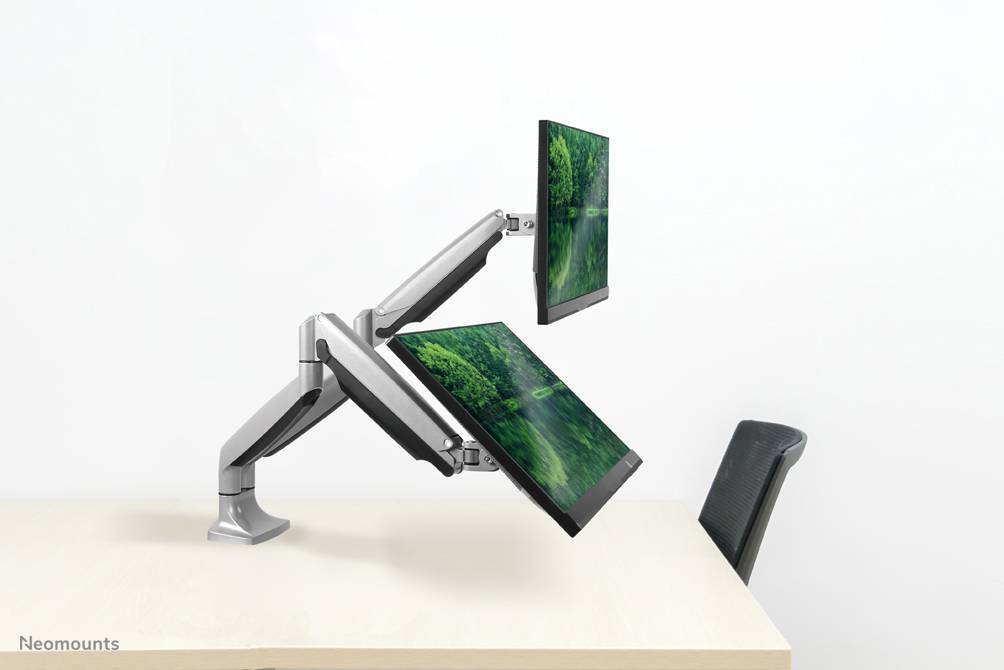 Rca Informatique - image du produit : NEOMOUNTS DESK MOUNT F/10-32IN SILVER