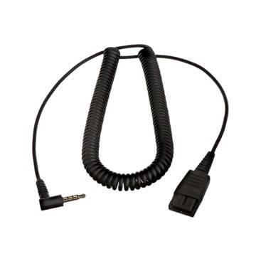 Rca Informatique - Image du produit : JABRA PC CORD QD TO 3.5 MM MAC BOOKS BIZ 1500 2300 2400 II