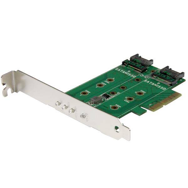 Rca Informatique - Image du produit : ADAPTATEUR SSD M.2 NGFF A 3 PORTS - CARTE M.2 NGFF PCIE