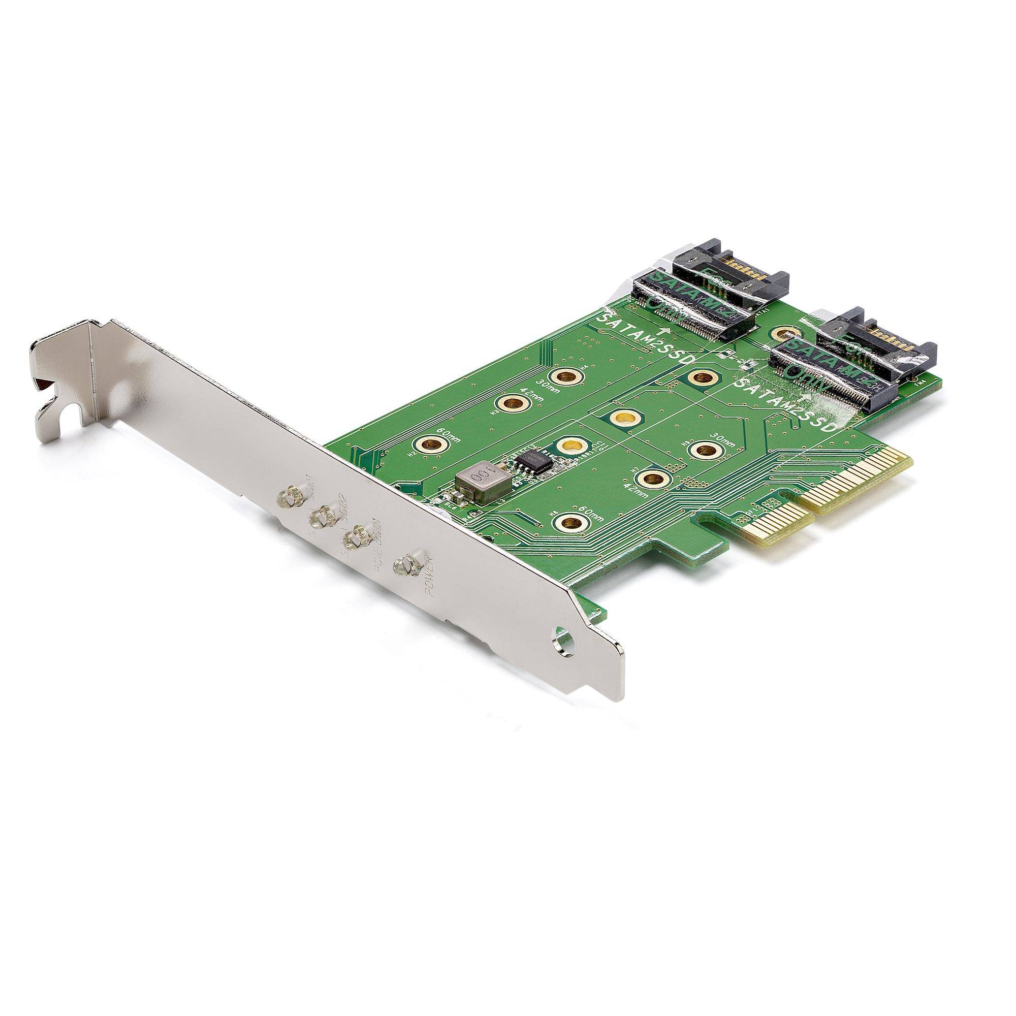 Rca Informatique - image du produit : ADAPTATEUR SSD M.2 NGFF A 3 PORTS - CARTE M.2 NGFF PCIE