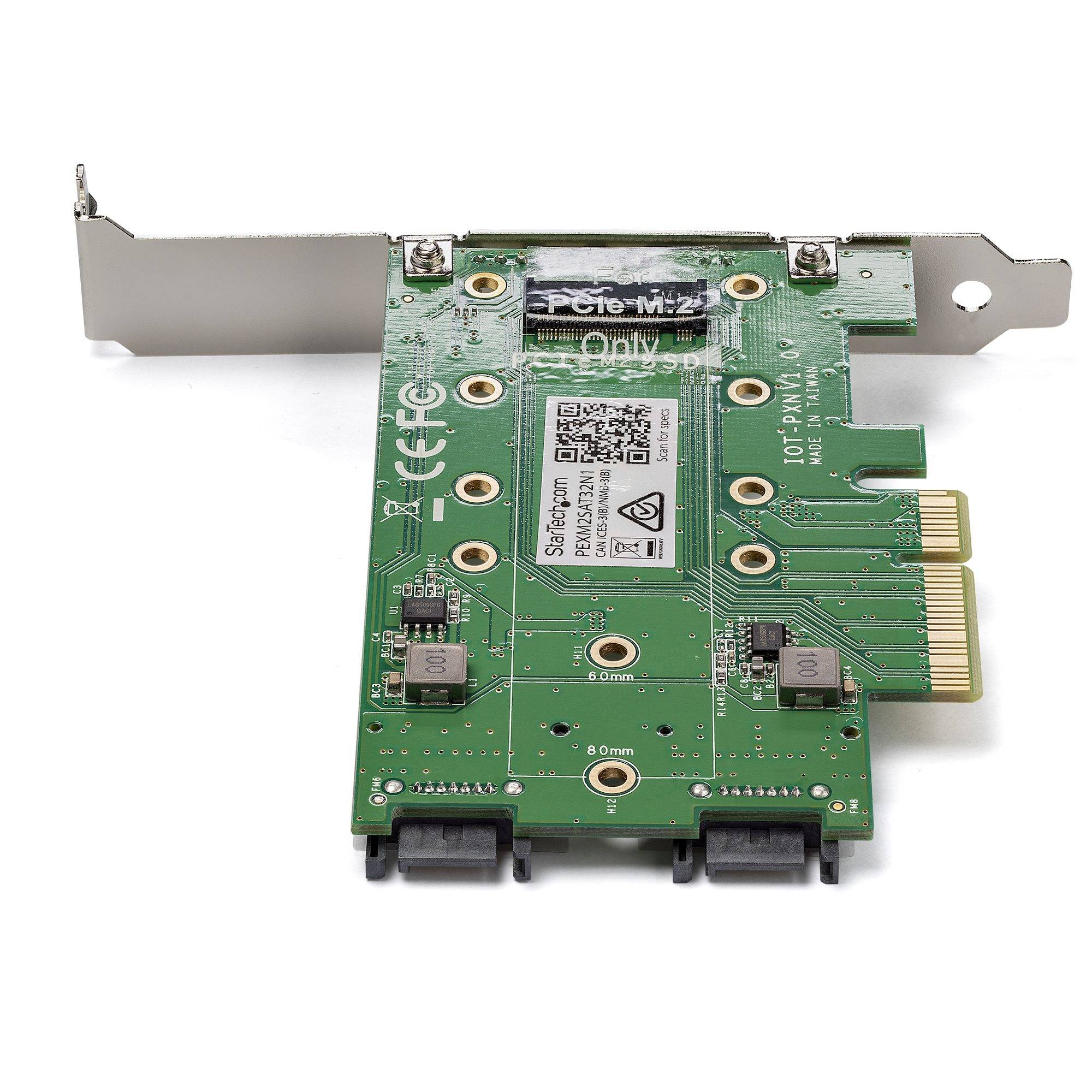 Rca Informatique - image du produit : ADAPTATEUR SSD M.2 NGFF A 3 PORTS - CARTE M.2 NGFF PCIE