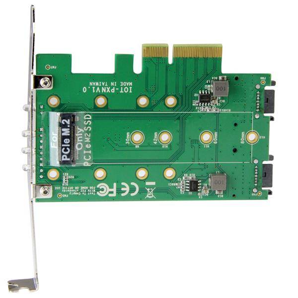 Rca Informatique - image du produit : ADAPTATEUR SSD M.2 NGFF A 3 PORTS - CARTE M.2 NGFF PCIE