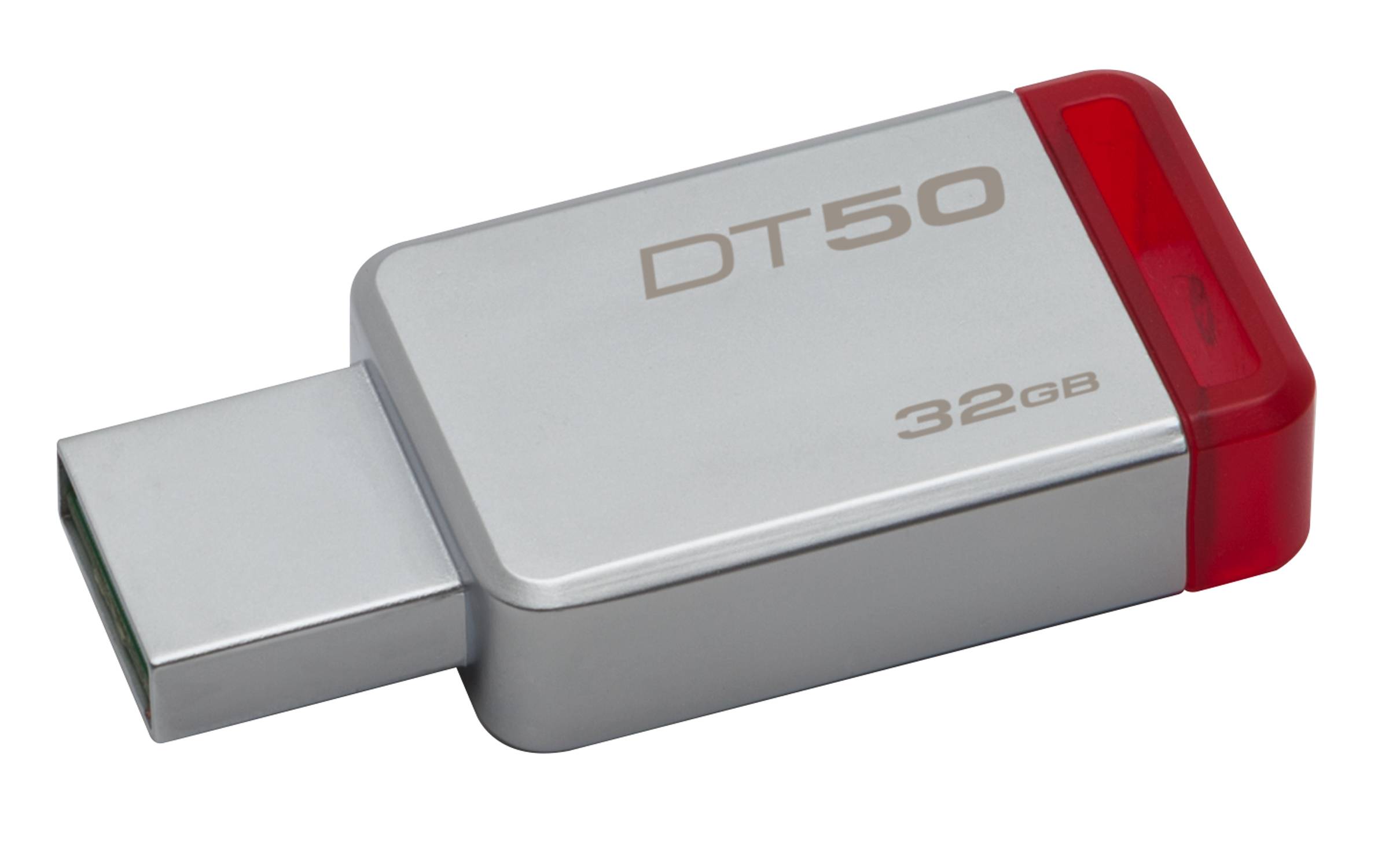 Rca Informatique - Image du produit : 32GB USB 3.0 DATATRAVELER 50 METAL/RED