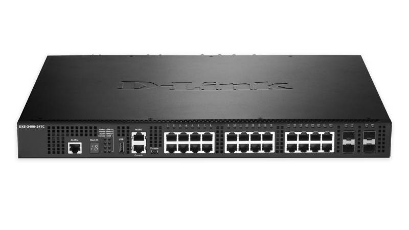 Rca Informatique - image du produit : 24-PORT LAYER2 MANAGED 10G STACK SWITCH 4X COMBO