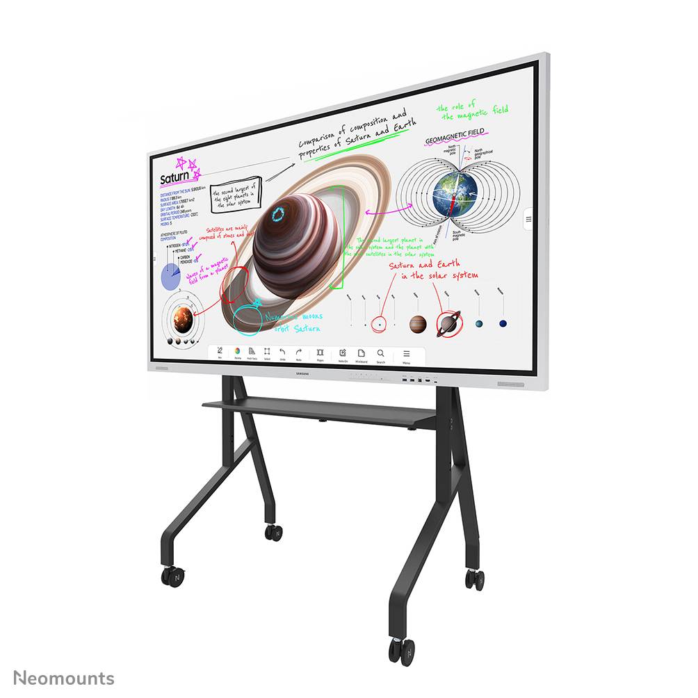 Rca Informatique - image du produit : NEOMOUNTS BY NEWSTAR FL50-525BL1/WH1 MOBILE FLOOR STA