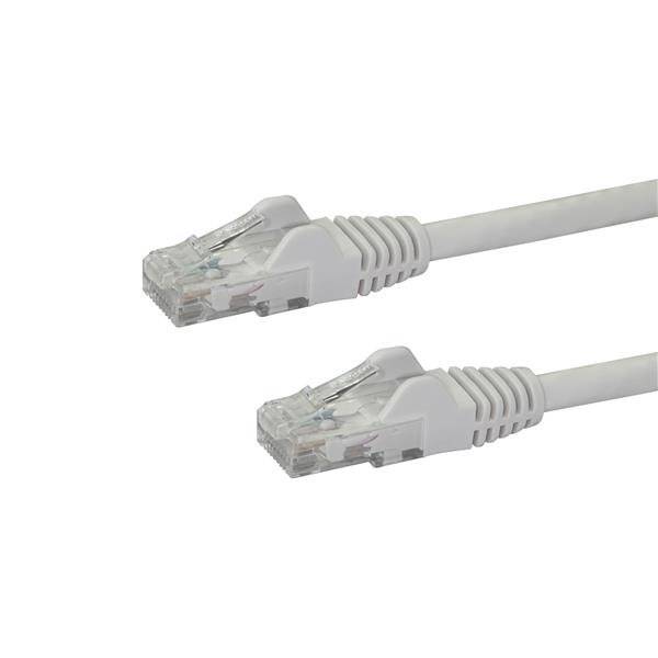 Rca Informatique - Image du produit : CABLE RESEAU CAT6 UTP SANS CROCHET DE 7 M - M/M - BLANC