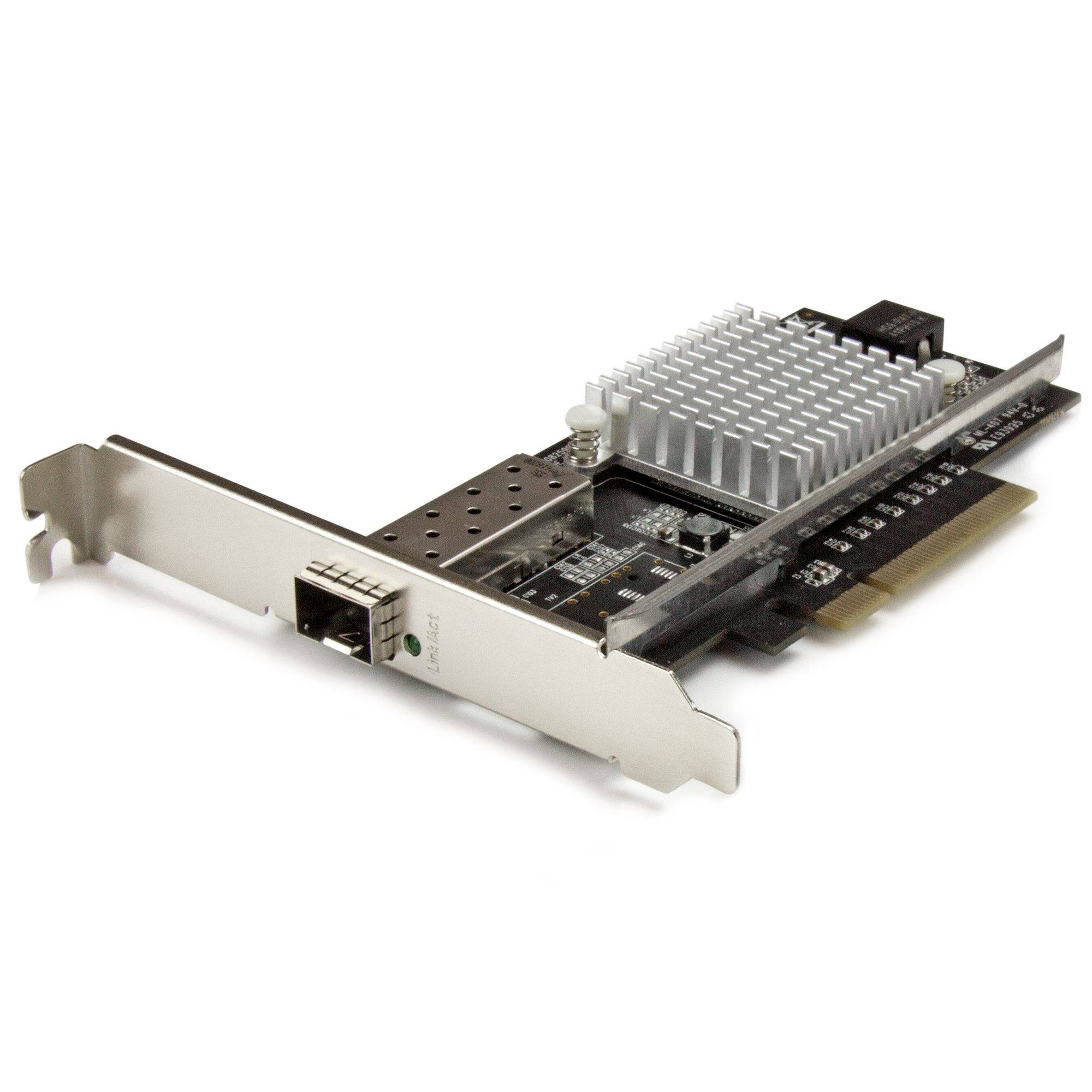 Rca Informatique - image du produit : CARTE RESEAU PCIE 1 PORT FIBRE OPTIQUE 10 GBE - SFP+ OUVERT