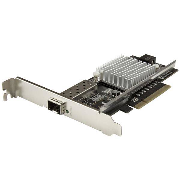 Rca Informatique - Image du produit : CARTE RESEAU PCIE 1 PORT FIBRE OPTIQUE 10 GBE - SFP+ OUVERT