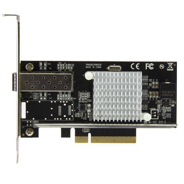 Rca Informatique - image du produit : CARTE RESEAU PCIE 1 PORT FIBRE OPTIQUE 10 GBE - SFP+ OUVERT