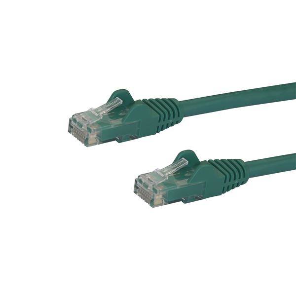 Rca Informatique - image du produit : CABLE RESEAU CAT6 UTP SANS CROCHET DE 10 M - M/M - VERT