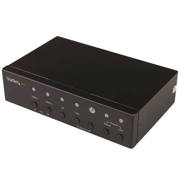 Rca Informatique - image du produit : EXTENDEUR HDBASET AVEC SWITCH - VGA DP HDMI VIA CAT5E - 4K