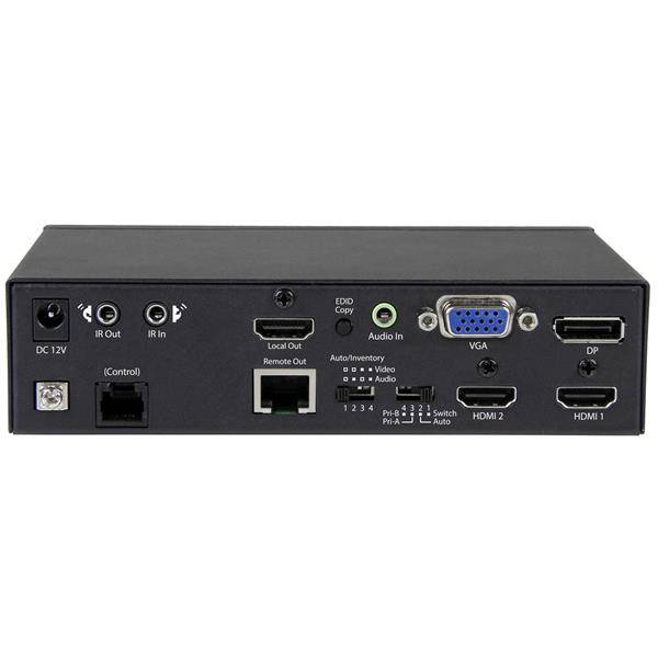 Rca Informatique - image du produit : EXTENDEUR HDBASET AVEC SWITCH - VGA DP HDMI VIA CAT5E - 4K