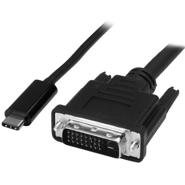 Rca Informatique - Image du produit : CABLE ADAPTATEUR USB TYPE-C VERS DVI-D DE 1 M - 2560X1600