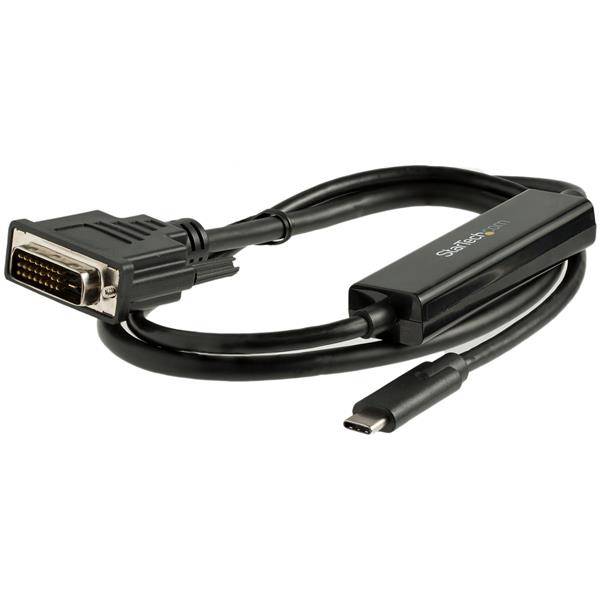 Rca Informatique - image du produit : CABLE ADAPTATEUR USB TYPE-C VERS DVI-D DE 1 M - 2560X1600